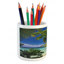 Maldives Palms Sky Pencil Pen Holder