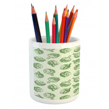 Green and Fresh Food Pencil Pen Holder