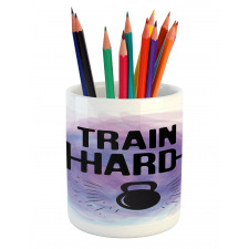 Watercolors Train Hard Pencil Pen Holder