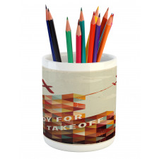 Geometric Aged Pencil Pen Holder