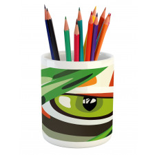 Wild Tiger Feline Cat Vivid Pencil Pen Holder