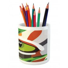 Wild Tiger Feline Cat Vivid Pencil Pen Holder