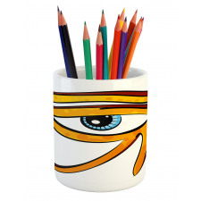 Eye Shape Egyptian Pencil Pen Holder