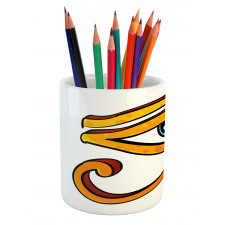 Eye Shape Egyptian Pencil Pen Holder