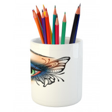 Fantasy Woman Make up Wing Pencil Pen Holder