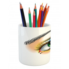 Fantasy Woman Make up Wing Pencil Pen Holder