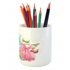 Girl Wardrobe Pencil Pen Holder