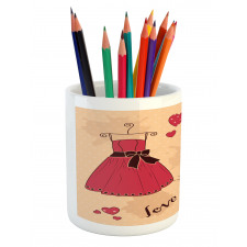 Retro French Pencil Pen Holder