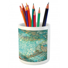 Fantasy Flowers Mix Pencil Pen Holder