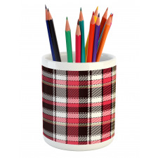 Striped Old Fashioned Pencil Pen Holder