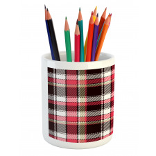 Striped Old Fashioned Pencil Pen Holder