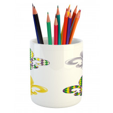 Fleur De Lis Motifs Pencil Pen Holder