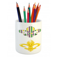 Fleur De Lis Motifs Pencil Pen Holder