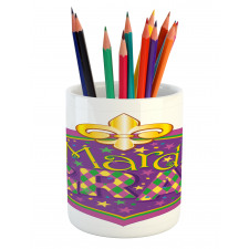 Fleur De Lis Blazon Pencil Pen Holder