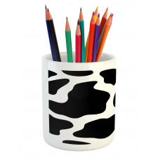 White Cow Hide Barn Pencil Pen Holder