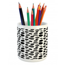 Black and White Dots Pencil Pen Holder