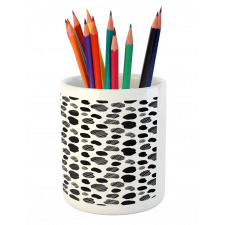 Black and White Dots Pencil Pen Holder