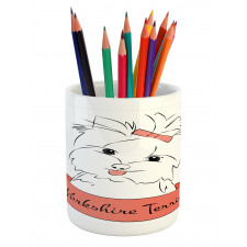 Puppy Hair Buckle Pencil Pen Holder