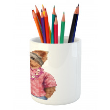 Dog in Humanoid Form Pencil Pen Holder