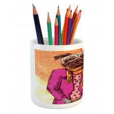 Fashion Scarf Jacket Pencil Pen Holder