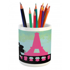 Hand Drawn Couple Kissing Pencil Pen Holder