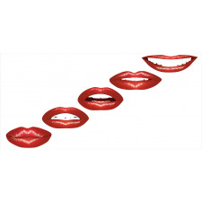 Vivid Full Red Lips Feminine Pencil Pen Holder