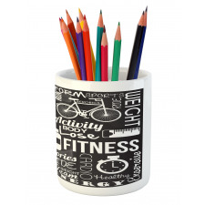 Active Life Words Pencil Pen Holder