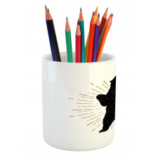 Sketch Art Tribal Pencil Pen Holder