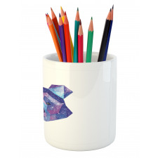 Cosmic Polygonal Portrait Pencil Pen Holder