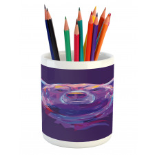 Mascot Face Brushstrokes Pencil Pen Holder