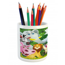 Safari Jungle Funny Pencil Pen Holder