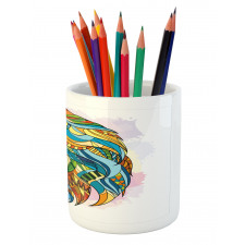 Oriental Animal Pencil Pen Holder