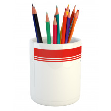 American Flag Colors Bird Pencil Pen Holder