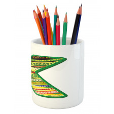 K Green Childish Fun Pencil Pen Holder