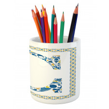 Portuguese Culture Art Pencil Pen Holder