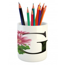 Gerbera Blossom G Font Pencil Pen Holder