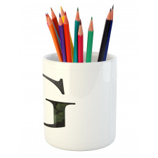 Gerbera Blossom G Font Pencil Pen Holder