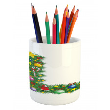 Pine Tree Majuscule L Pencil Pen Holder