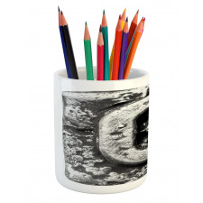 Capital Gothic Effect Pencil Pen Holder