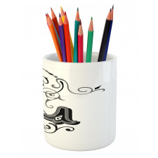 Ornate Capital L Art Pencil Pen Holder