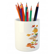 Maple Aspen Leaf Frame Pencil Pen Holder