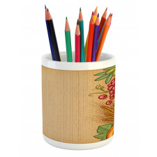 Retro Seasonal Frame Pencil Pen Holder