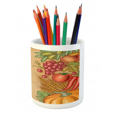 Retro Seasonal Frame Pencil Pen Holder