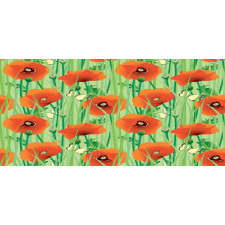 Poppy Flowers Field Pencil Pen Holder