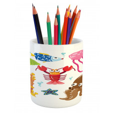 Underwater Wildlife Fun Pencil Pen Holder