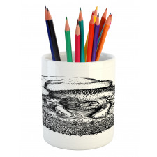 Winter Attire Hat Pencil Pen Holder