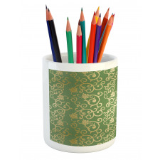 Floral Curls Pencil Pen Holder