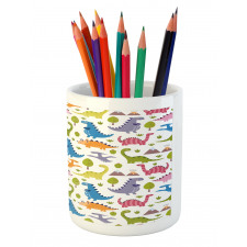 Dinosaurs Colorful Pencil Pen Holder