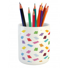 Vibrant Gummy Bears Pencil Pen Holder