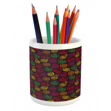 Apples Cherries Pears Pencil Pen Holder